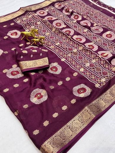 Vastrangan ikkat print bulk saree order